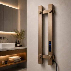 Modern Electric Towel Warmer, Aluminum, Wall