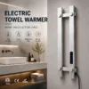Modern Electric Towel Warmer, Aluminum, Wall - view 2