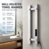 Modern Electric Towel Warmer, Aluminum, Wall - view 5