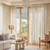 Modern Stripe Design Curtain, 100% Polyester, Pinch Pleat - view 3