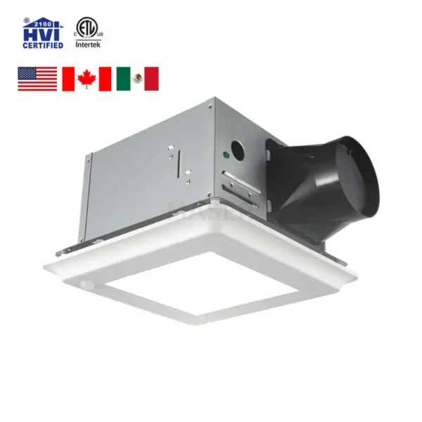 Motion Sensor Exhaust Fan, LED, 5CCT, Steel