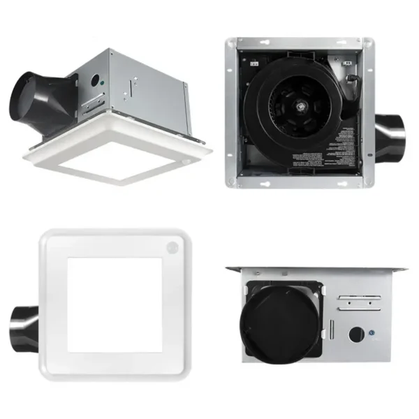 Motion Sensor Exhaust Fan, LED, 5CCT, Steel - view 5