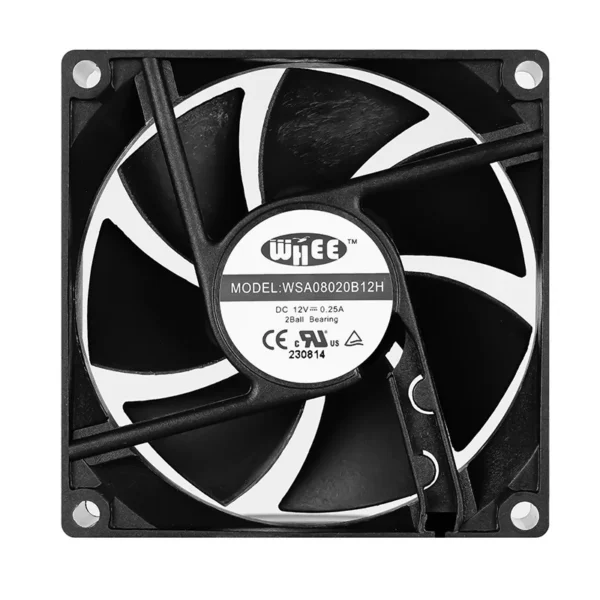 Mount Axial Air Fan, 80x80x20mm, 3000rpm, 8020, Plastic - view 2