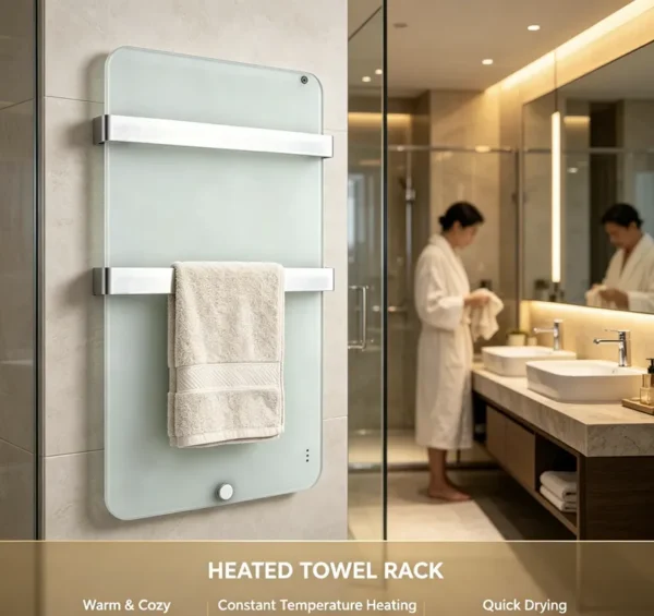 Mount Electric Towel Warmer, 220V, Wall - view 2