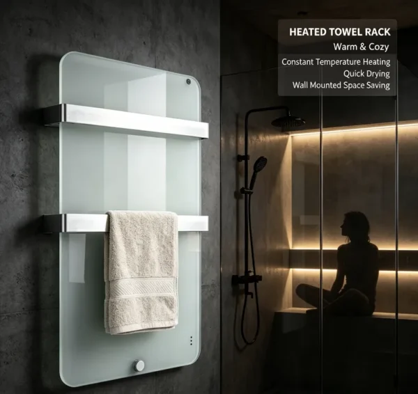 Mount Electric Towel Warmer, 220V, Wall - view 3