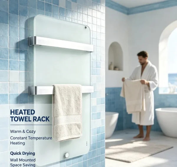 Mount Electric Towel Warmer, 220V, Wall - view 5