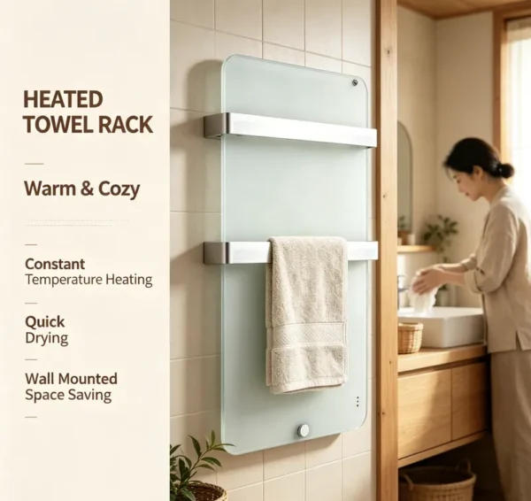 Mount Electric Towel Warmer, 220V, Wall - view 6