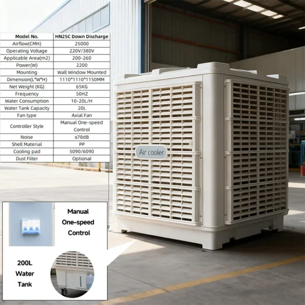 Mounted Duct Air Cooler, 25000CMH, Wall - view 2