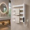 Mounted Electric Towel Warmer, Wall, 180°, Aluminum, Stainless