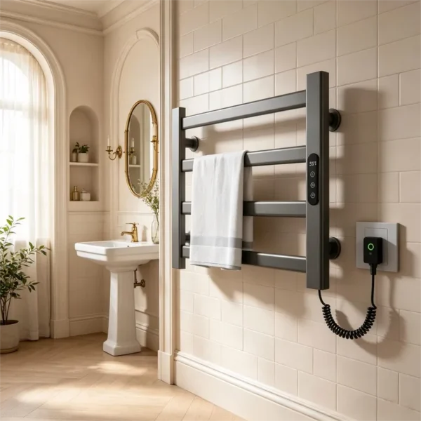 Mounted Electric Towel Warmer, Wall, Mild Steel, XY-G303