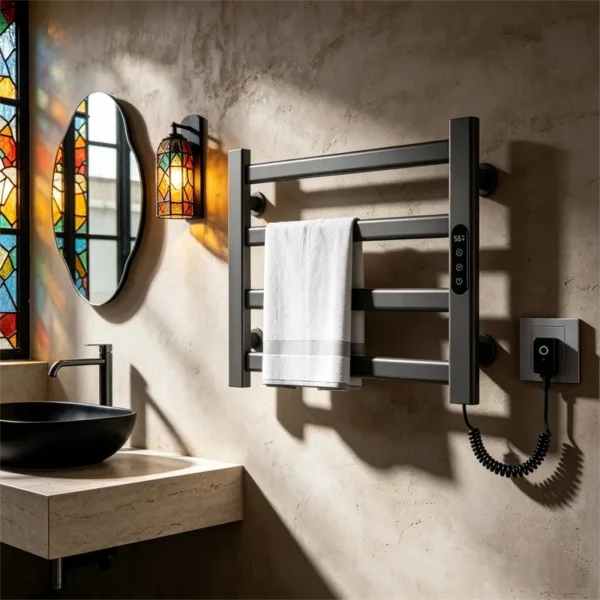 Mounted Electric Towel Warmer, Wall, Mild Steel, XY-G303 - view 3