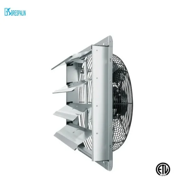 Mounted Shutter Exhaust Fan, Wall, ETL - view 2