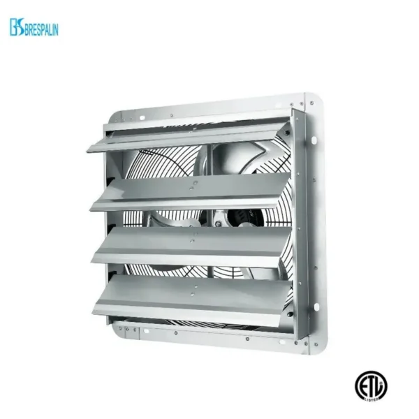 Mounted Shutter Exhaust Fan, Wall, ETL - view 4