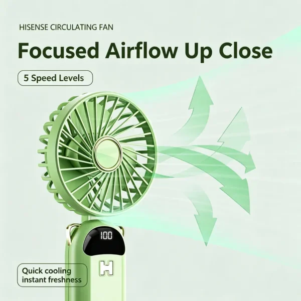 Multi Functional Portable Fan, USB, Lithium battery, ABS - view 6