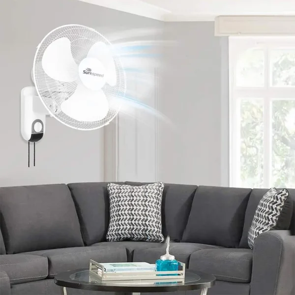 Multi-speed Wall Mounted Fan, 18-Inch, EVA - view 3