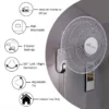 Multi-speed Wall Mounted Fan, 18-Inch, EVA - view 5