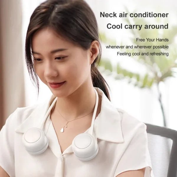 Neck Hang Blade Fan, F2305, Portable, USB - view 2