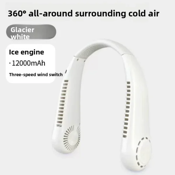 Neck Hanging Fan, Portable, Plastic - view 6