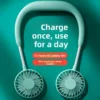 Neck Portable Charging Fan, Battery, ABS+PC