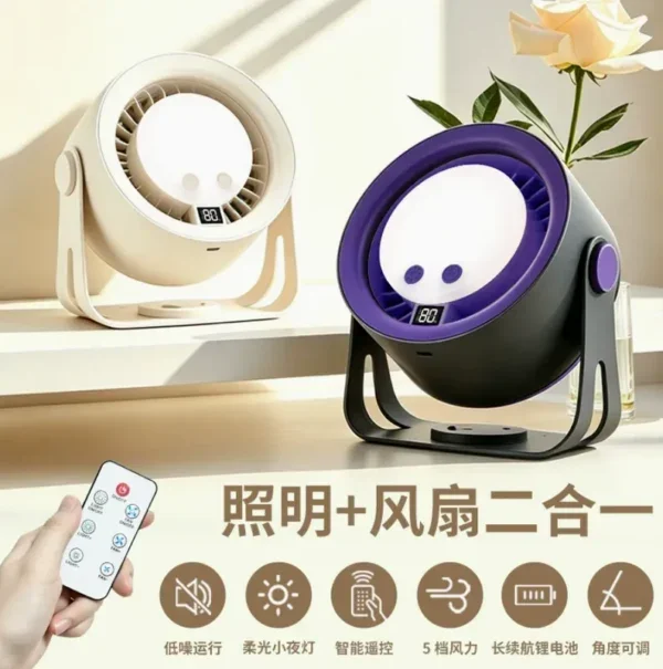 Neck Portable Vaneless Fan, USB