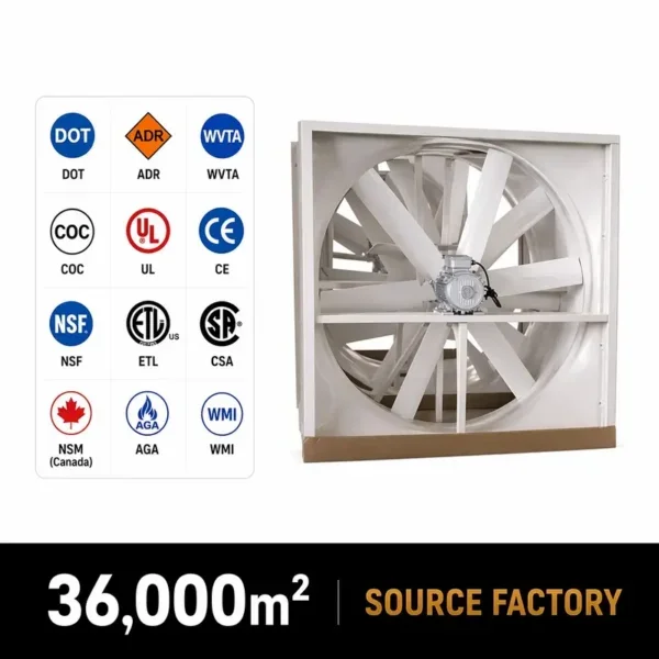 Negative Pressure Cooling Fan, FRP, 380, Electric