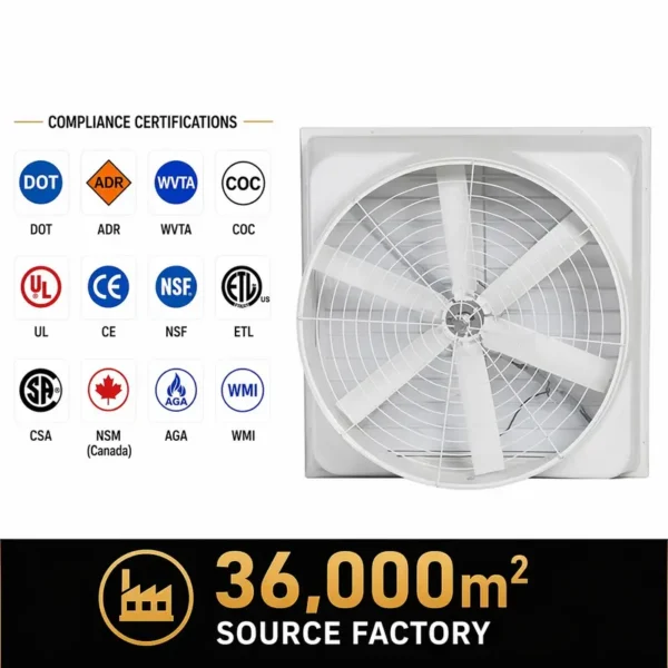Negative Pressure Cooling Fan, FRP, 380, Electric - view 6