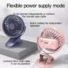Newest Mini Desktop Fan, Portable, USB, 1200mAh, Cordless - view 2