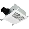 Noise Bathroom Extraction Fan, Electric, Plastic