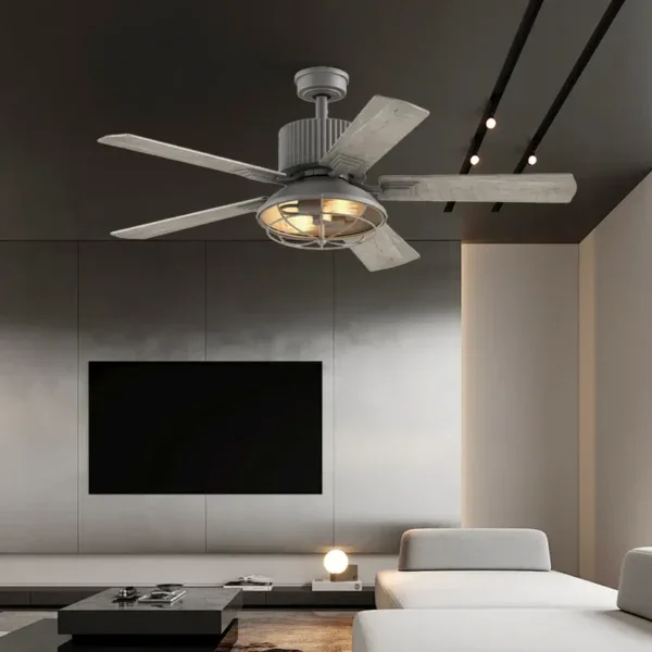 Noise Remote Control Fan, Ceiling, Metal, 355-0781