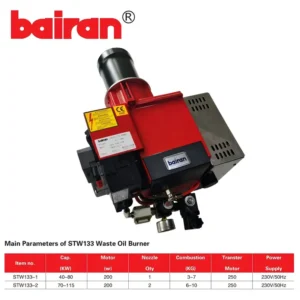 Oil Burner Stw133-2 Boiler, BAIRAN, BURLNER, WASTE