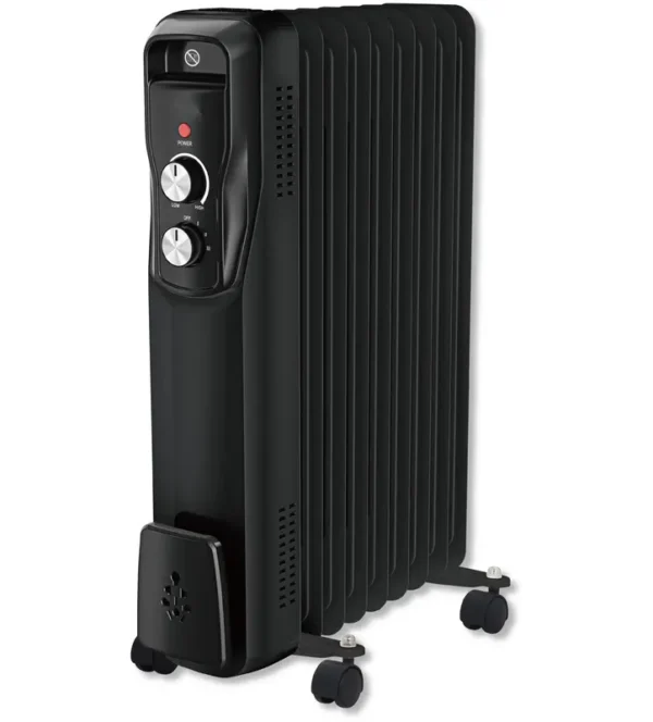 Oil Filled Electric Radiator, 1000W, Plastic - view 3