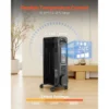 Oil-filled Radiator, 1500W, LED, Portable - view 4