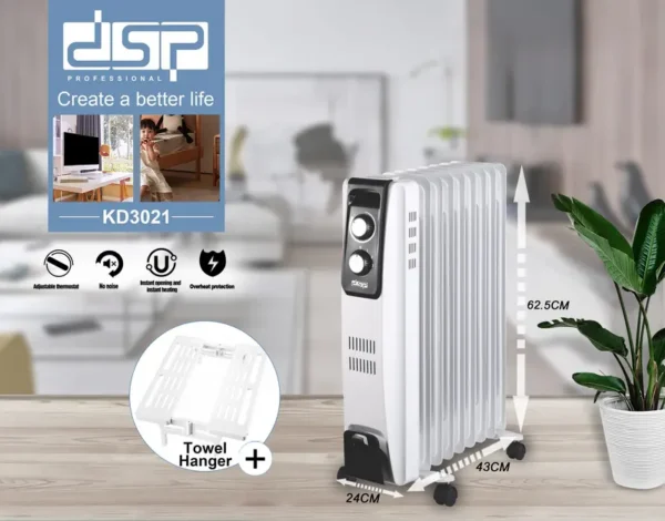 Oil Heater, DSP, 2000W - view 3