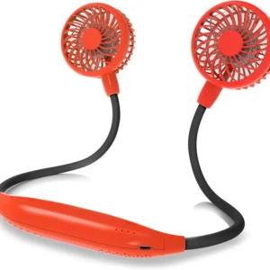 Operated Portable Neck Fan, 2600mAh, 6-Speed, USB