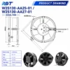 Original Axial Ventilation Fan, W2S130-AA25-01, 115V, 41W - view 3