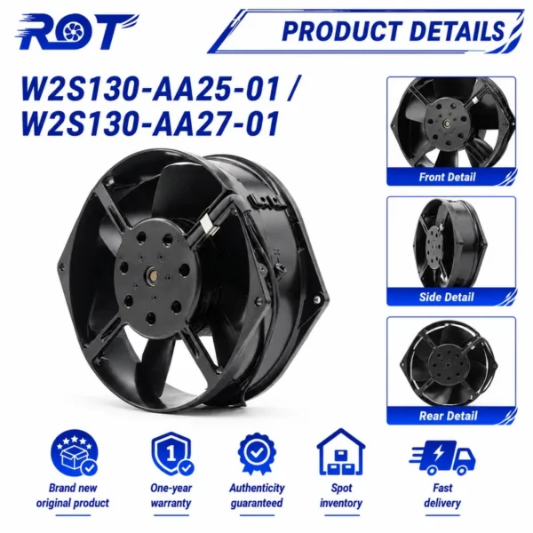Original Axial Ventilation Fan, W2S130-AA25-01, 115V, 41W - view 5
