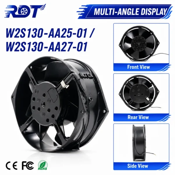 Original Axial Ventilation Fan, W2S130-AA25-01, 115V, 41W - view 6