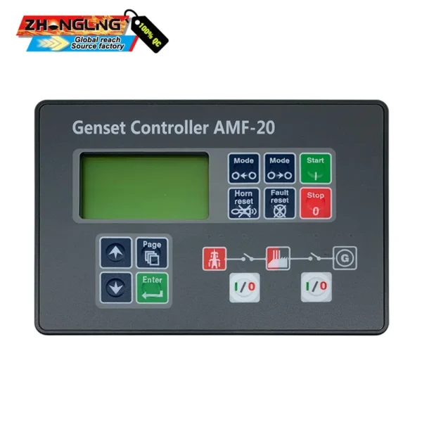 Original Generador Control Panel, AMF-20, AMF - view 2