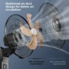 Oscillating Air Cooling Fan, aluminum, Wall - view 4