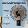 Oscillating Air Cooling Fan, aluminum, Wall - view 5