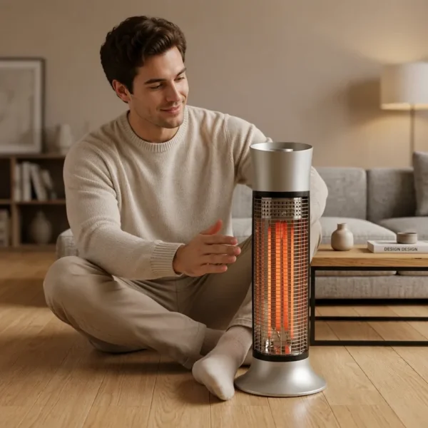 Oscillating Carbon Fiber Heater, 900W, Plastic - view 3