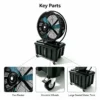Oscillating Industrial Mist Fan, QD-920M, 220 V, Electric - view 2