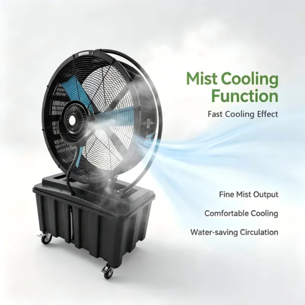 Oscillating Industrial Mist Fan, QD-920M, 220 V, Electric - view 5