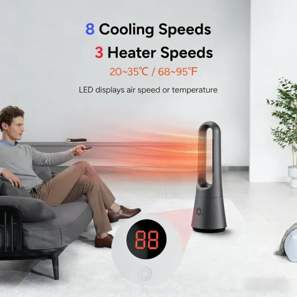 Oscillating Tower, 90°, Electric, Plastic - view 2