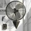 Oscillating Wall Mount Fan, Electric, Metal - view 6