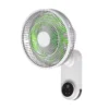 Oscillating Wall Mount Fan, Electric, Plastic