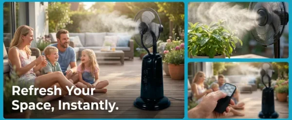 Outdoor Oscillation Mist Fan, 26-30, Ceiling - view 6
