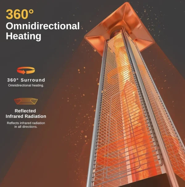 Outdoor Patio Heater, 5, Aluminum - view 5