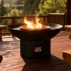 Outdoor Patio Heater, Steel, gas fireplace - view 2