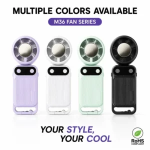 Outdoor Rechargeable Handheld Fan, Portable, 5V, Battery